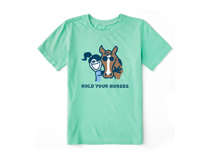 Life is Good Kids' Vintage Crusher Tee - Hold Your Horses