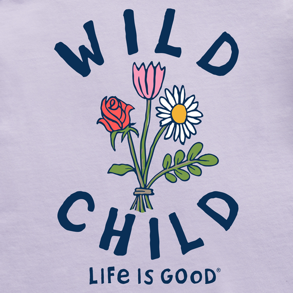 Life is Good Kids' Crusher Tee - Wild Child Wildflowers
