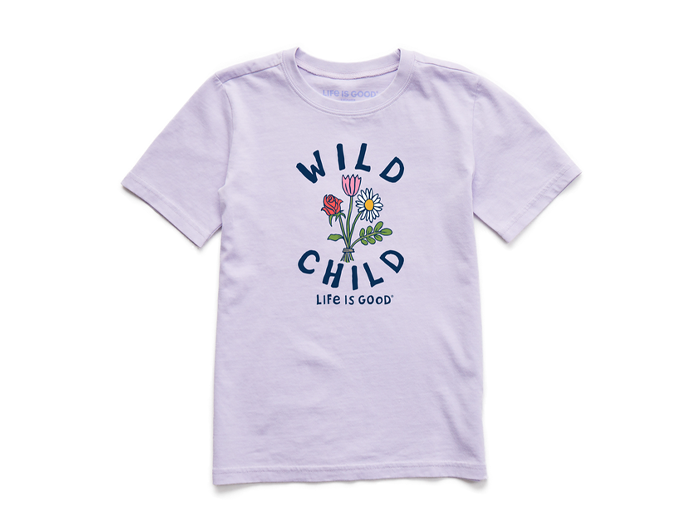 Life is Good Kids' Crusher Tee - Wild Child Wildflowers