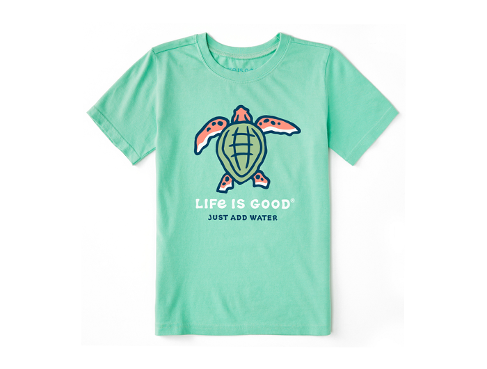 Life is Good Kids' Vintage Crusher Tee - Turtle Just Add Water