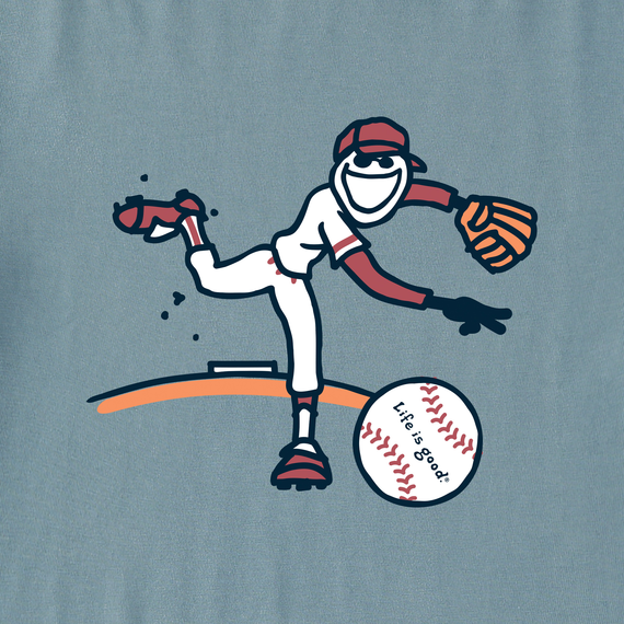 Life is Good Kids' Vintage Crusher Tee - Jake Baseball