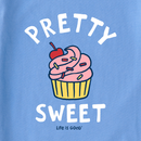 Life is Good Kid's Long Sleeve Crusher Tee - Pretty Sweet Cupcake
