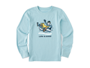 Life is Good Kid's Long Sleeve Crusher Tee - Jake & Rocket Snowtube