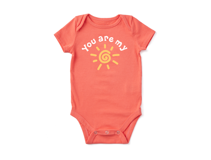 Life is Good Infant Vintage Crusher Baby Bodysuit - My Sunshine