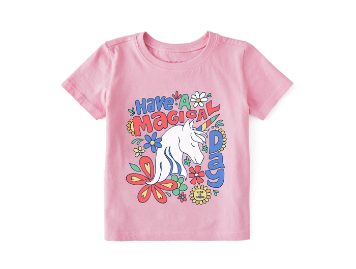 Life is Good Toddler Crusher Tee - Magical Day Unicorn