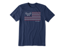 Life is Good Men's Crusher Tee - Tennis Flag