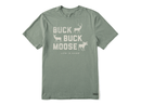 Life is Good Men's Crusher Tee - Buck Buck Moose