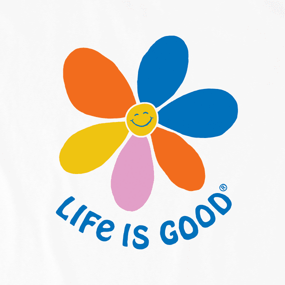 Life is Good Kids' Crusher Tee - Happy Daisy