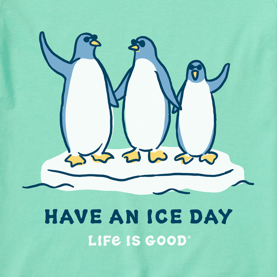 Life is Good Kids' Crusher Tee - Ice Day Penguins