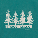 Life is Good Men's Crusher Tee - Trees Please Forest