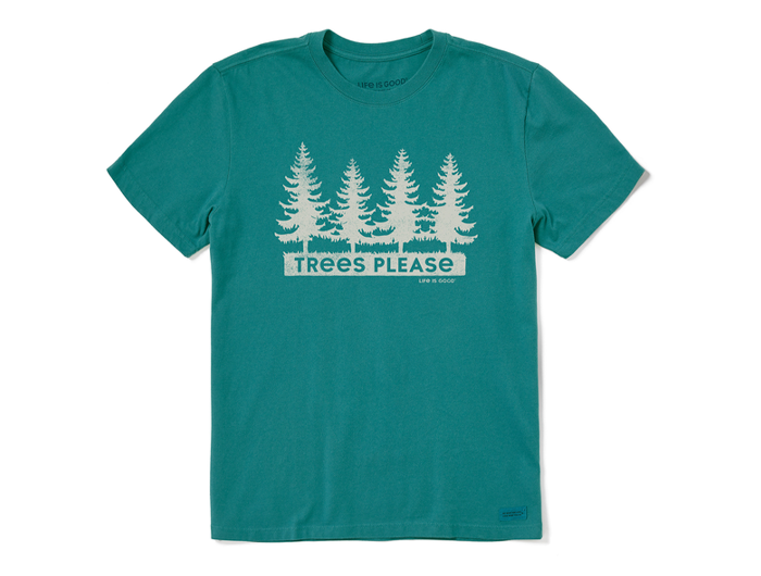 Life is Good Men's Crusher Tee - Trees Please Forest