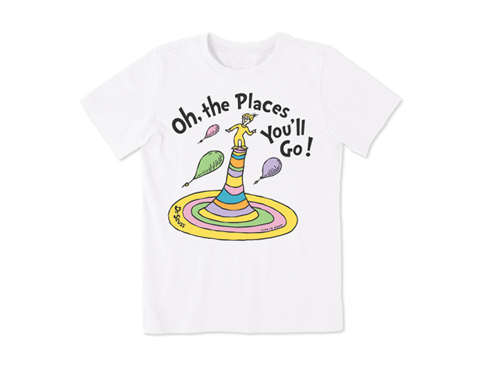 Life is Good x Dr. Seuss Kids' Crusher Tee - Oh the Places You'll Go Funnel