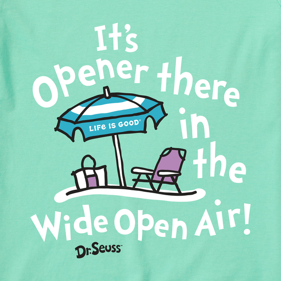 Life is Good x Dr. Seuss Women's High-Low Crusher Tank - Wide Open Air Beach Umbrella