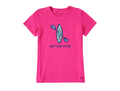 Life is Good Women's Crusher Tee - Just Add Water Pattern Kayak