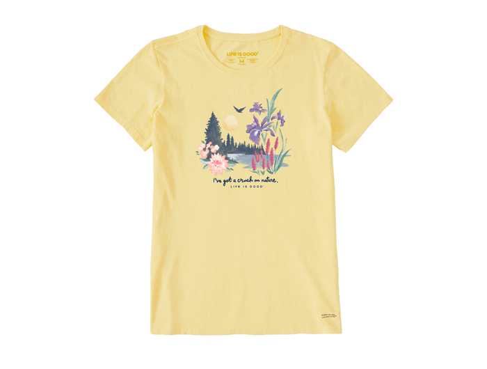Life is Good Women's Crusher Tee - Lakescape Crush on Nature