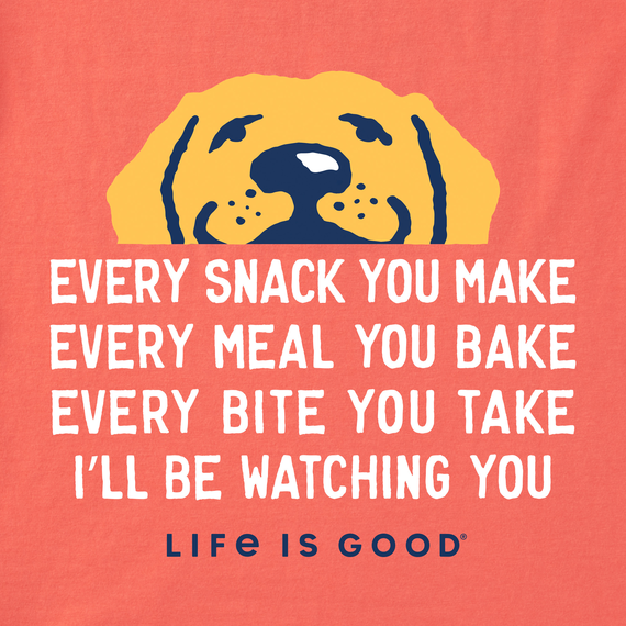 Life is Good Women's Crusher Tee - I'll Be Watching You Yellow Lab
