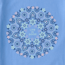 Life is Good Women's Crusher Tee - Wildflower Primal Mandala