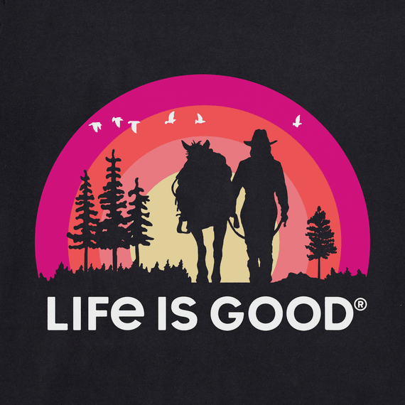 Life is Good Women's Crusher Tee - Sundown Horse Walk