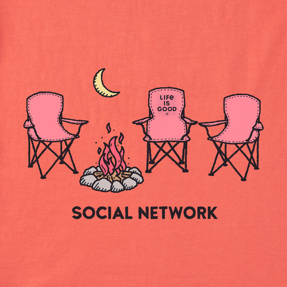 Life is Good Women's Crusher Vee - Social Network Camp