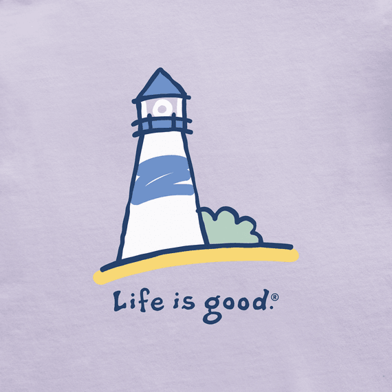 Life is Good Women's Crusher Vee - Lighthouse