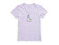 Life is Good Women's Crusher Vee - Lighthouse