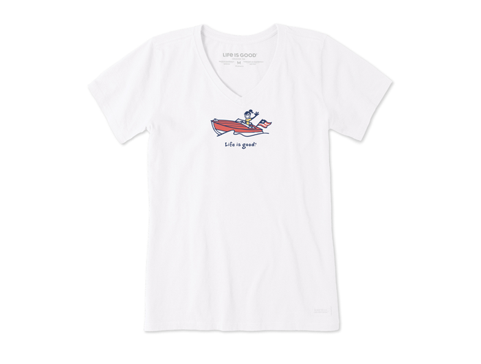 Life is Good Women's Crusher Vee - Jackie Cruiser Boat