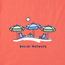 Life is Good Women's Crusher Vee - Social Network Umbrellas