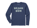 Life is Good Women's Long Sleeve Crusher Lite - Beach Bum Tropical Drink