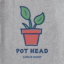 Life Is Good Women's Crusher Lite Vee - Pot Head Plant