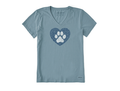 Life Is Good Women's Crusher Lite Vee - Animal Heart