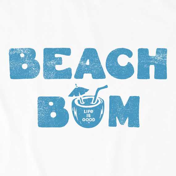 Life is Good Men's Crusher Tee - Beach Bum Tropical Drink