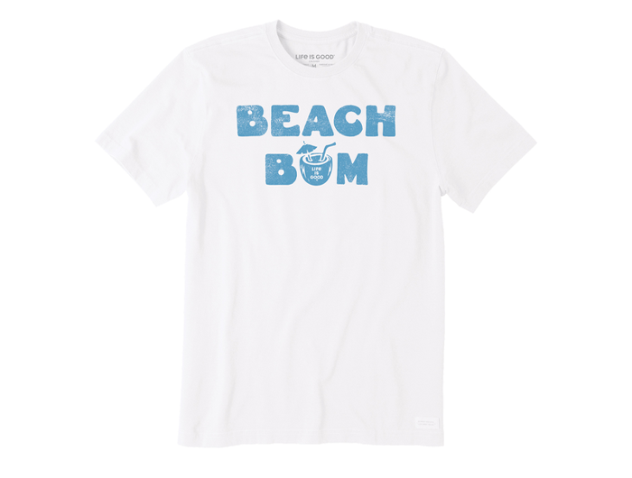 Life is Good Men's Crusher Tee - Beach Bum Tropical Drink