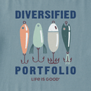 Life is Good Men's Crusher Tee - Diversified Portfolio Fishing