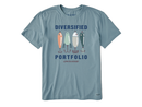Life is Good Men's Crusher Tee - Diversified Portfolio Fishing