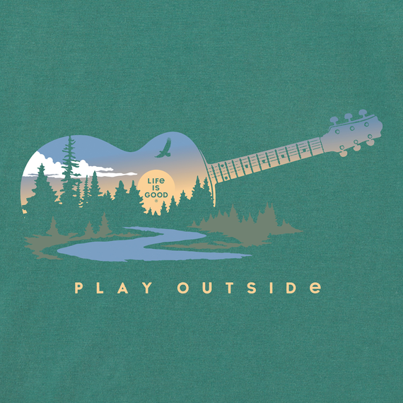 Life is Good Men's Crusher Tee - Play Outside Guitar