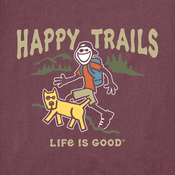 Life is Good Men's Crusher Tee - Jake & Rocket Happy Trails