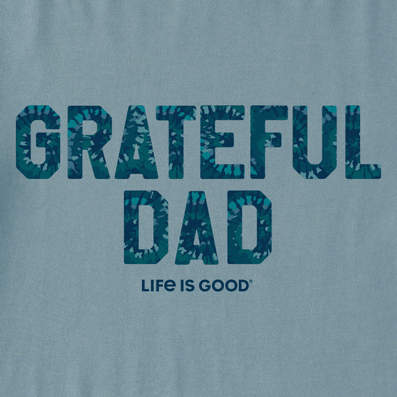 Life is Good Men's Crusher Tee - Grateful Dad Tie Dye