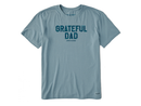 Life is Good Men's Crusher Tee - Grateful Dad Tie Dye
