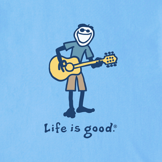 Life is Good Men's Crusher Tee - Guitar Jake