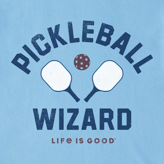 Life is Good Men's Crusher Tee - Pickleball Wizard