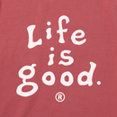 Life is Good Men's Long Sleeve Crusher Tee - LIG Vintage Wordmark Stacked
