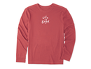 Life is Good Men's Long Sleeve Crusher Tee - LIG Vintage Wordmark Stacked