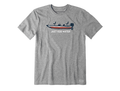 Life is Good Men's Crusher Lite Tee - Just Add Water Bass Boat