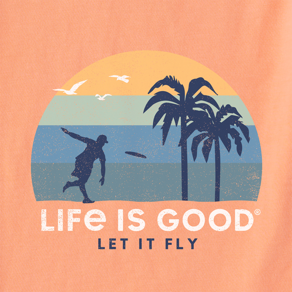 Life is Good Men's Crusher Lite Tee - Let It Fly Beach Vista