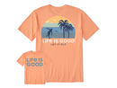 Life is Good Men's Crusher Lite Tee - Let It Fly Beach Vista