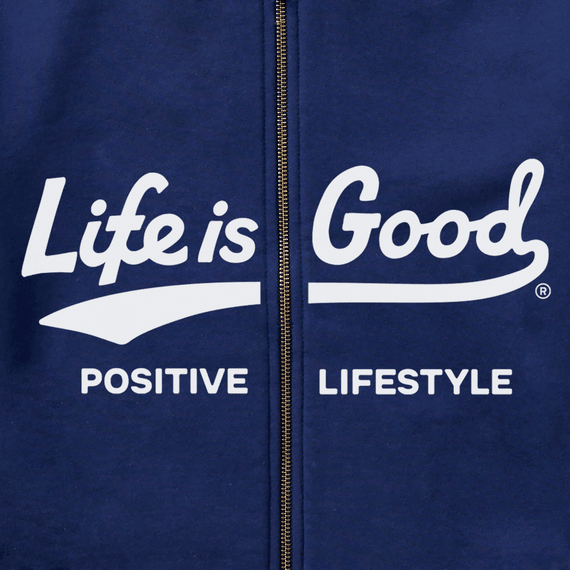 Life is Good Men's Simply True Fleece Zip Hoodie - Positive Lifestyle Ballyard