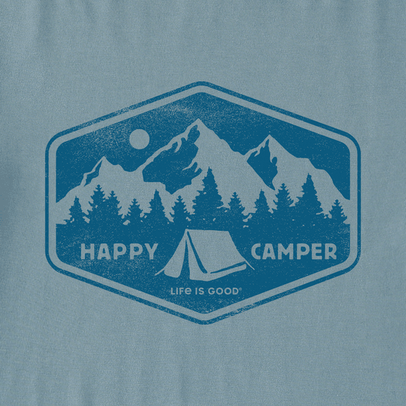 Life is Good Women's Crusher-Flex Hoodie Tunic - Happy Camper Badge