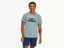 Life is Good Men's Textured Slub Tee - Happiness Sun and Waves
