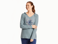 Life is Good Women's Long Sleeve Hooded Crusher Lite Tee - Beauty in All Directions