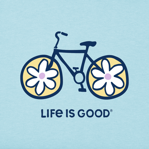 Life is Good Kids' Crusher Tee - Flower Bike